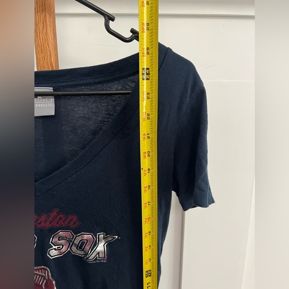 Boston Red Sox MLB Genuine Merchandise Apparel Ladies Navy Blue TShirt - Picture 7 of 8